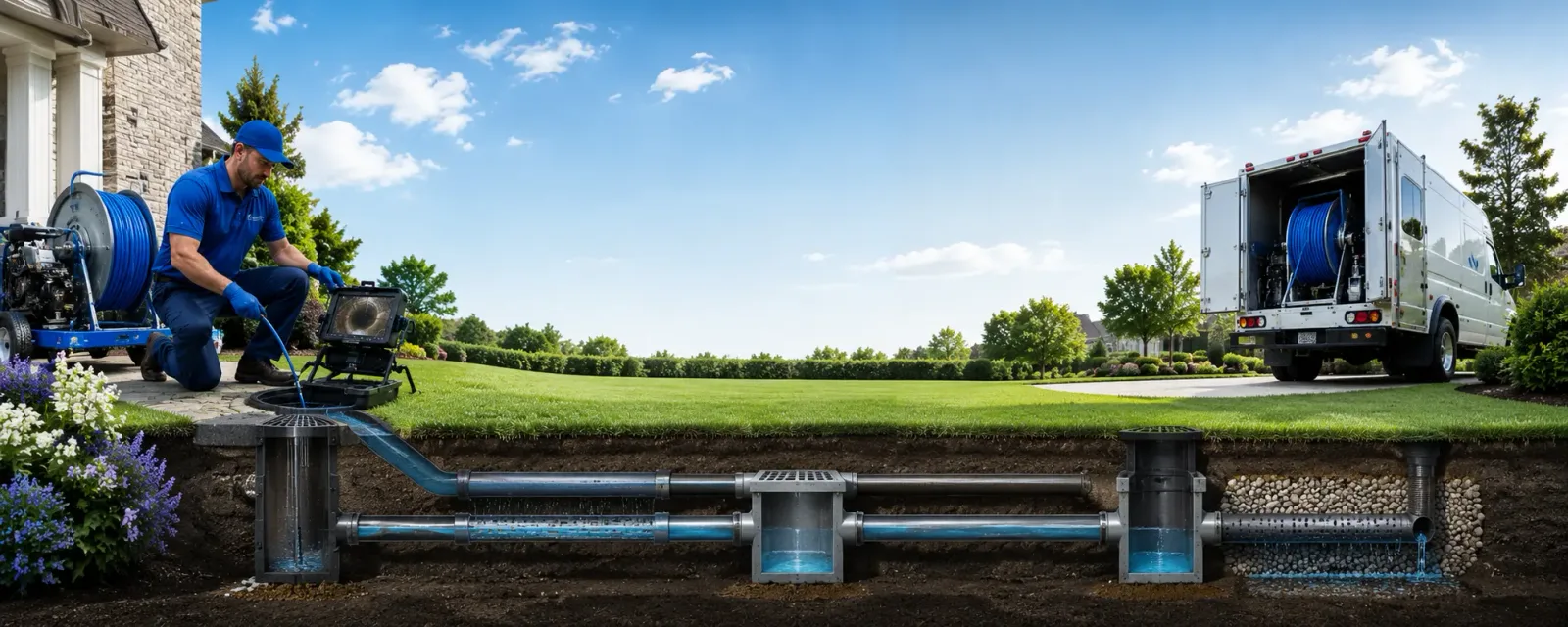 Outdoor drain cleaning information for Petroleum, WV