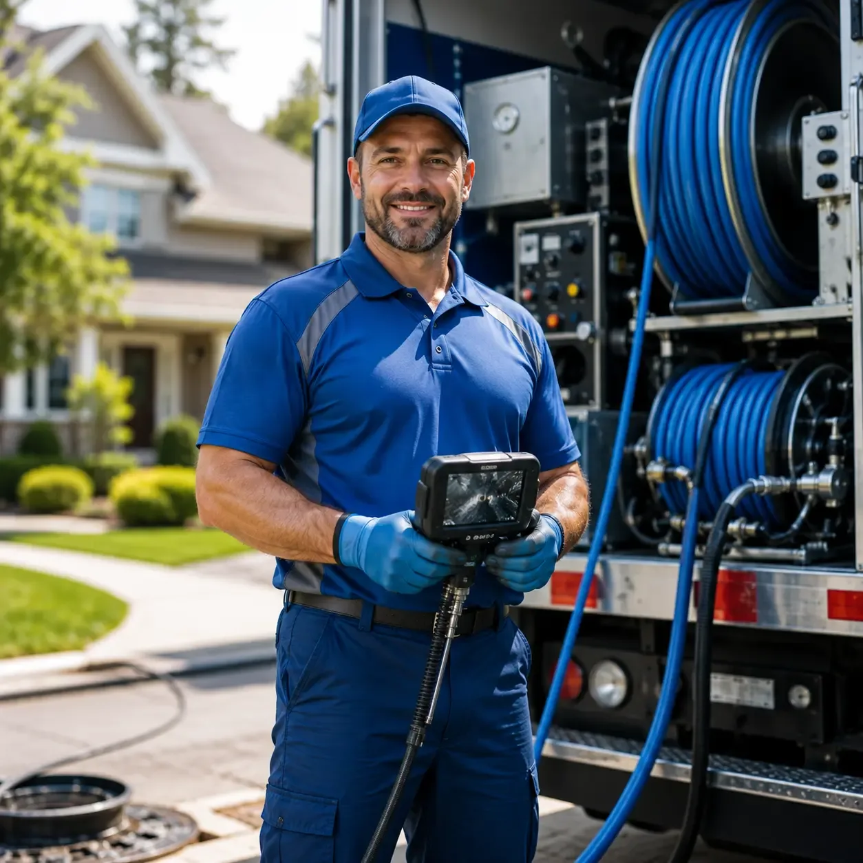 Local outdoor drain cleaning specialists in Petroleum, WV